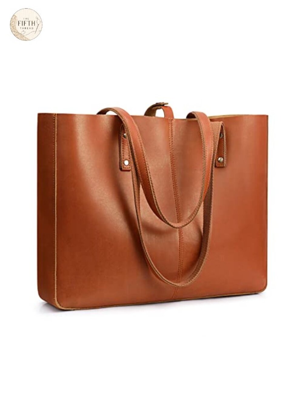 Genuine Leather Large Tote Bag Women Work Purse 15.6 Laptop Shoulder Bag